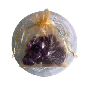 Sachet de 12 Pierres roulées - améthyste Zaire A 1.5 x 0.3 cm