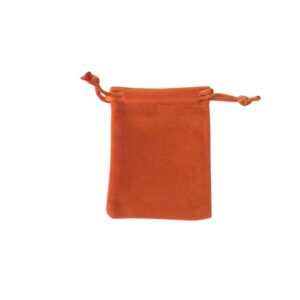 Pochon 5x7 cm orange en velours