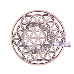 Bracelet boule 06 mm Cristal de roche crack A - TAILLE 0