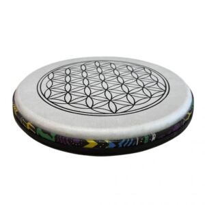 Tambour sur cadre Fleur de vie - taille L