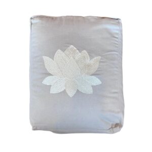 Coussin de méditation lotus rectangulaire coton bio OCS