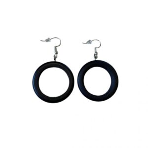 Boucles d'oreilles Anneau en Ébène de Madagascar