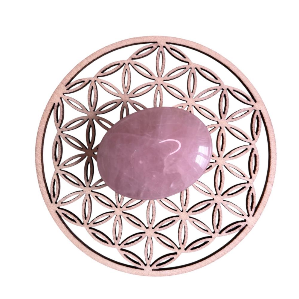 Galet Quartz rose brésil AA 4,5 cm +/-0.5 cm (Vendu à l’unité)