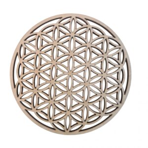 Fleur de vie en bois 10 cm