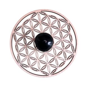 Pierre roulée obsidienne œil céleste AA 2 x 3 cm +/-0.5 cm (Vendu à l’unité)