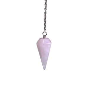 Pendule conique Quartz rose