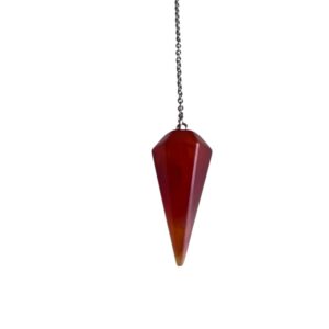 Pendule conique en cornaline