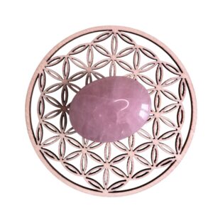 Galet Quartz rose brésil AA 4,5 cm +/-0.5 cm (Vendu à l’unité)
