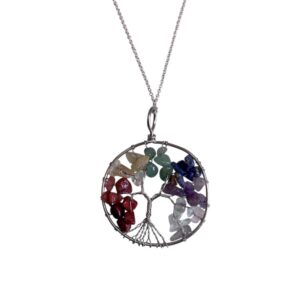 Collier Pendentif arbre de vie 7 CHAKRAS