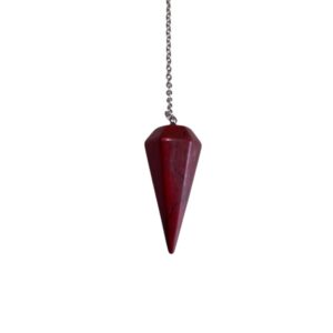 Pendule conique Jaspe Rouge