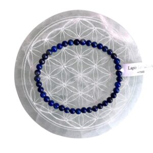 Bracelet boule 4 mm lapis lazuli AB - TAILLE 1