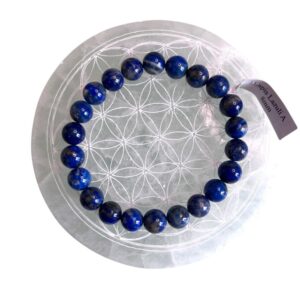 Bracelet boule 8 mm lapis lazuli A - TAILLE 1
